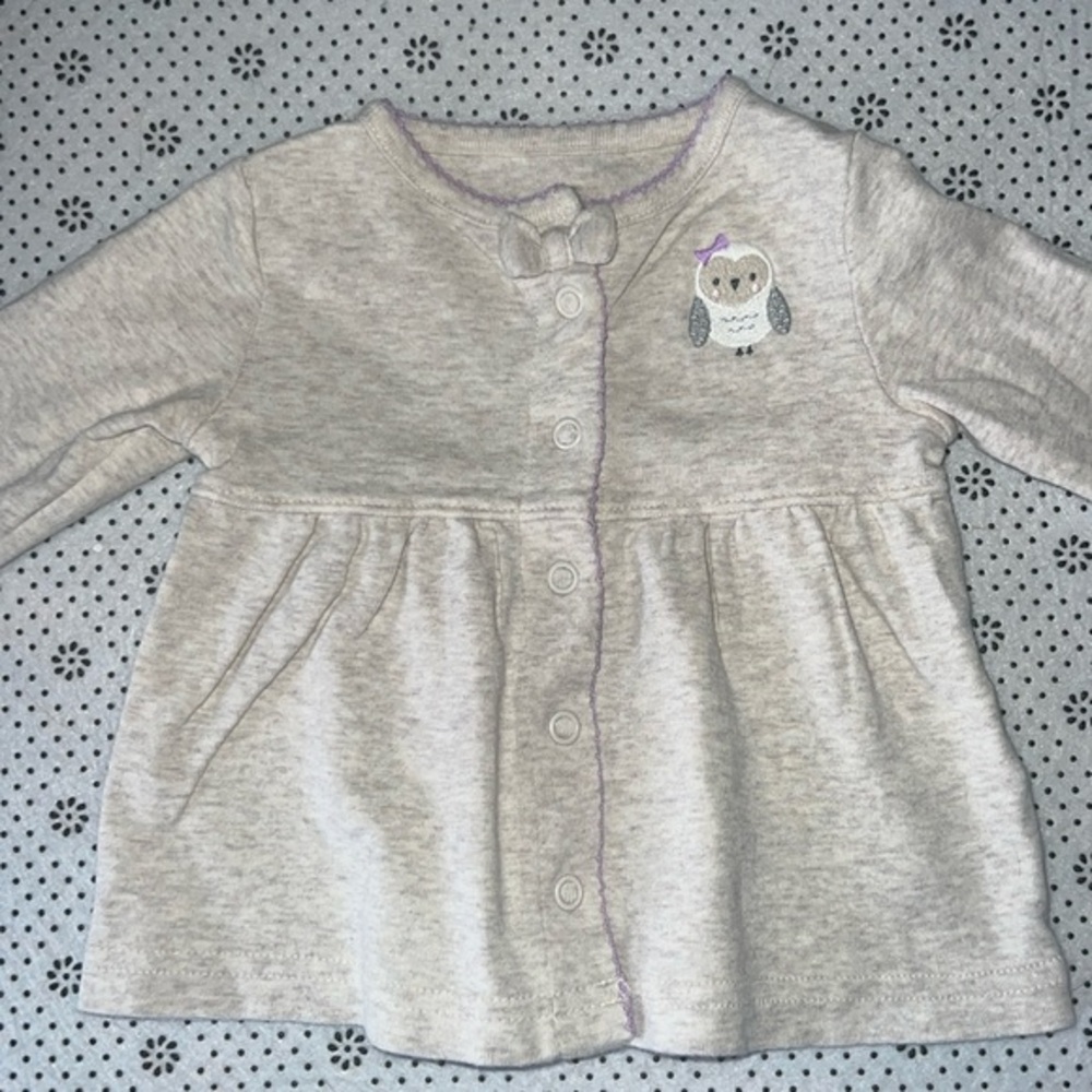 🛍CUTE LITTLE GIRLS OWL LONG SLEEVE SHIRT  SIZE 6 MONTHS 🛍